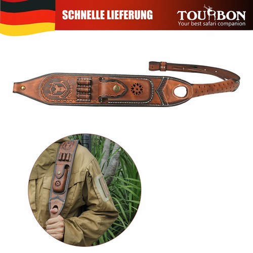 Tourbon leder gewehrriemen - tourbon,
