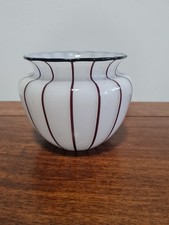 VASE LÖTZ JUGENDSTIL LOETZ AUSTRIA TANGO OPAL LILA WEIß UM 1920