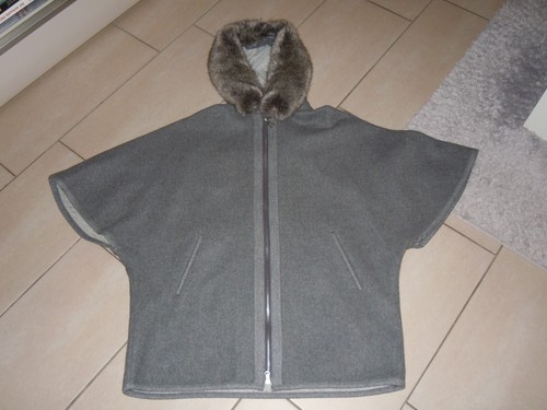 Grauer poncho von fuchs - grauer,