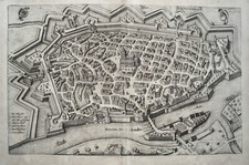 Ulm Baden-Württemberg alter seltener  Merian  Kupferstich der Erstausgabe 1644