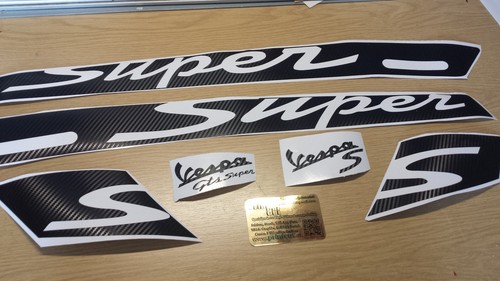 Carbon vespa aufkleber super - vespa,