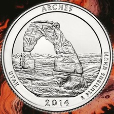 QUARTER  DOLLAR UTAH ARCHES