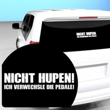Nicht Hupen Dekor Heckscheibe