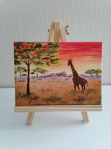 Acrylgemälde mini bild - bild, mit