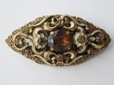 Antik Brosche Gablonz Email