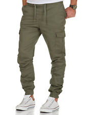 Herren Cargo Stretch Jogger Chino Hose Jeans Sweatpants Sweathose 7006