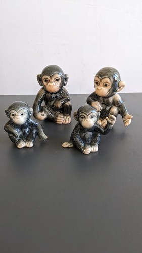 Affenfamilie goebel porzellan - affenfamilie,