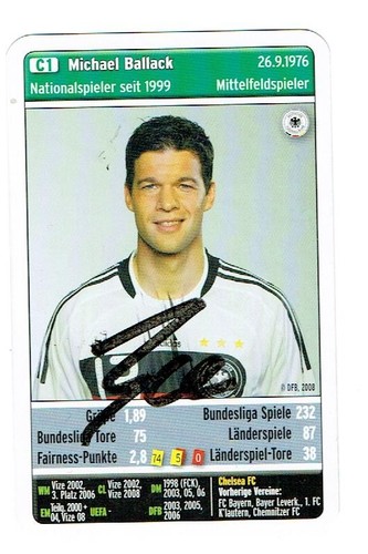Michael ballack quartettkarte - michael,