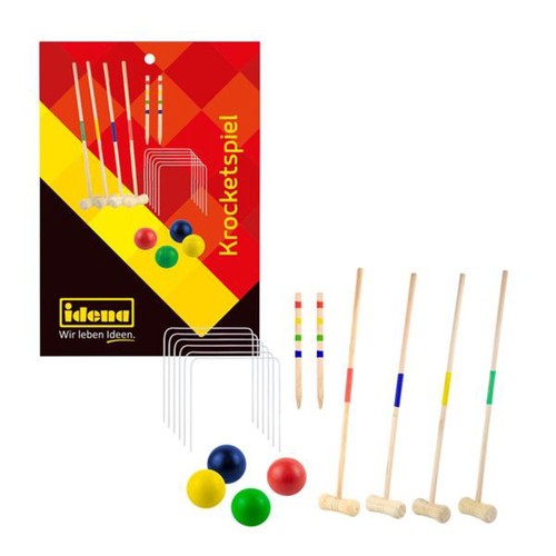 Idena krocketspiel holz - krocketspiel, 4