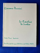 Gesang + Klavier Vocal Score Giacomo Puccini LA RONDINE Universal Edition 9653b