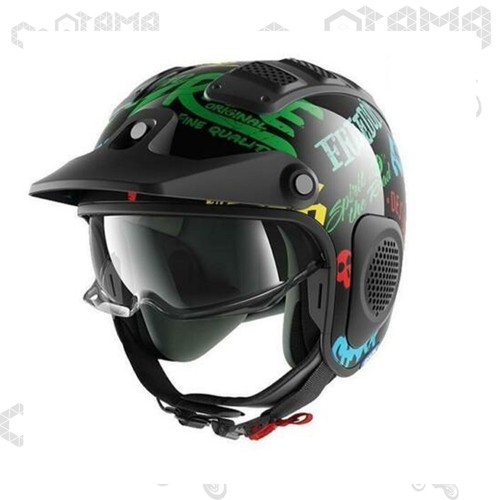 Helm jet faser motorrad visier - helm,