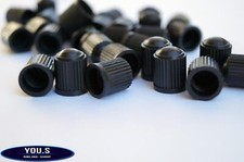 100pcs Black Rubber Caps Valve