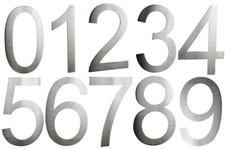 Hausnummer Edelstahl V2A H30cm