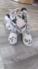 Gebrauchter ruhender weißer Tiger - 39 cm
