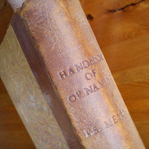Handbook ornament book - book, f