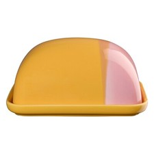 ASA Selection JOY Butterdose Butterglocke Porzellan Orange Rosa 15,5 x 12,5 cm