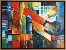 Ölgemälde " Abstraktes Bild"