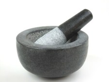 Stein mörser mit - stein, stößel