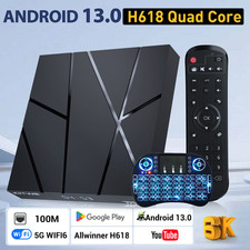 Android14 TV BOX 4+128GB Smart 8K HD 5G WIFI Bluetooth Media Player Quad core DE