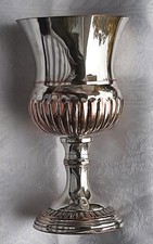 Becher/Pokal  - Messing/Kupfer ? - Versilbert