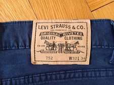 levis 752 navy neu w 32 l34