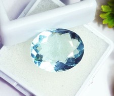 Ovale Form Aquamarin