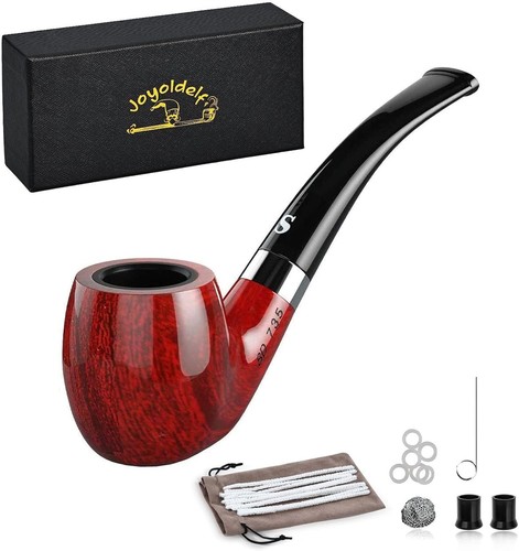 Tabakpfeife set gebogen - tabakpfeife,