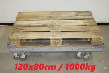 Rollwagen Palette Palettenwagen Palettenrollwagen Palettenroller 120x80cm 1000kg