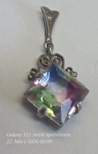 Jugendstil Rheinkiesel Silber