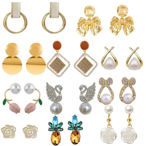 Gold silber ohrringe - gold,