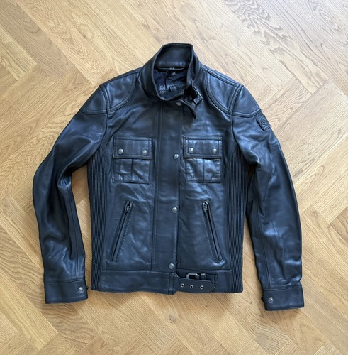 Belstaff leather gangster - belstaff,