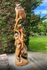 Große holz figur garten - figur,