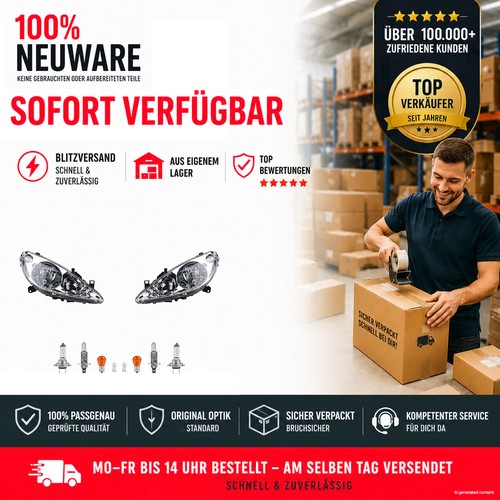Scheinwerfer set halogen - set,