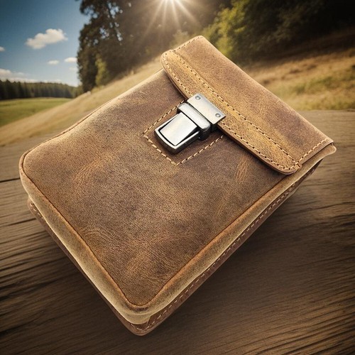 Echt leder gürteltasche - leder,