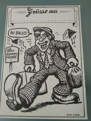 Vintage postkarte robert crumb - vintage,