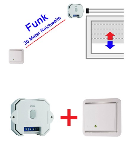 Jalousieschalter funk - m.,