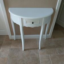 Beistelltisch in weiß Wohnzimmer/Flur Barock halbrund