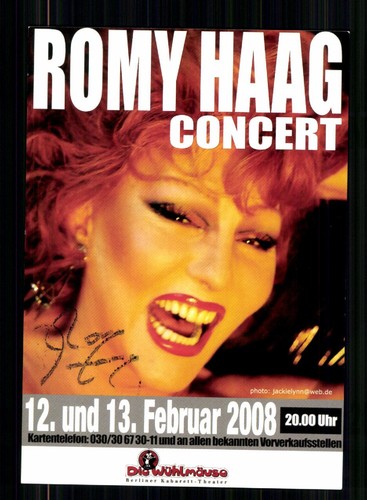 Romy haag autogrammkarte - haag,