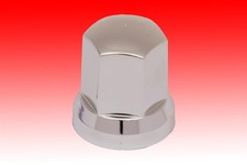 Radmutterkappe SW32 chrom H=55mm LKW Auflieger Anhänger Radmutternschutz