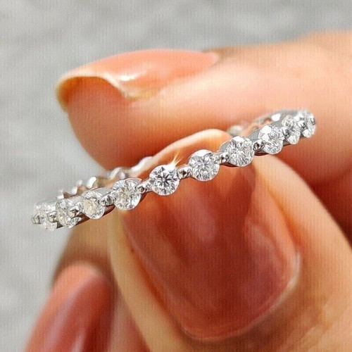Karat rundschliff moissanit - 2,
