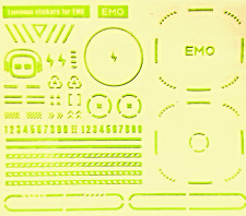 EMO Desktop Roboter Haustier Spielzeug leuchtende AUFKLEBER