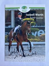 original sign. Autogrammkarte Reitsport Dressur Isabell Werth OS 2024 Paris