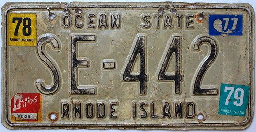Rhode island nummernschild - rhode,
