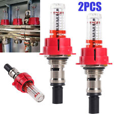 2Stk Verteiler Durchflussmesser 1/2" für Wasser Fußbodenheizung Ersatz Manometer