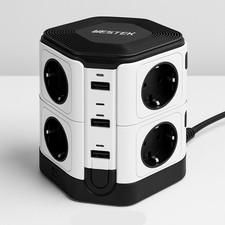 BESTEK PowerCube Tower with USB Charging