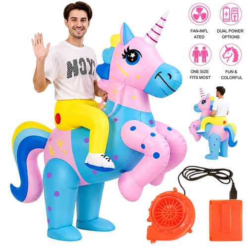 Aufblasbares einhorn kostüm - aufblasbares,