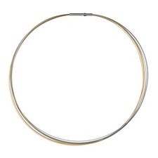 Ernstes Design Drahtseil vergoldet Kette DS10C.Bi 10-fach Clic-Verschluss Halske