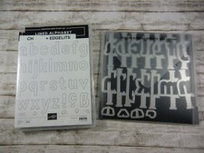 Stempelset Lined Alphabet - Stampin'Up! - 34 Klarsichtstempel + 34 Stanzformen