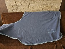 Ausreitdecke 155 cm / Warmblut aus blauer Fleece - gebraucht - guter Zustand