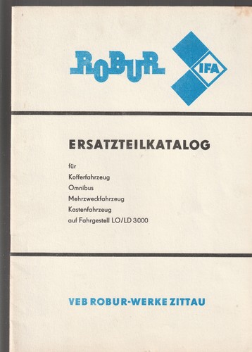 Ddr ersatzteilkatalog robur - ersatzteilkatalog,
